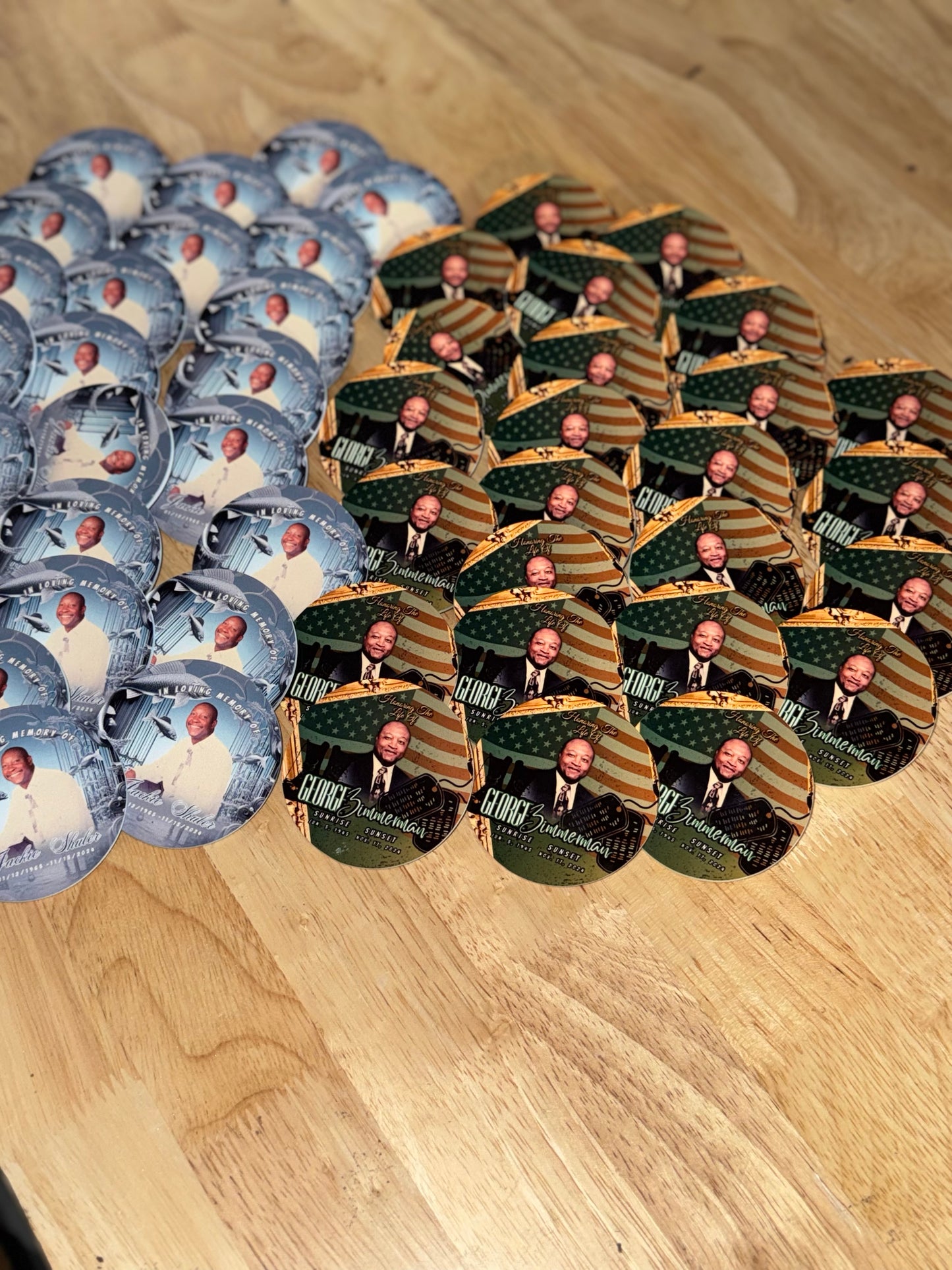 Custom Memorial Buttons